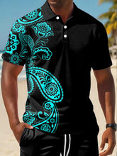 Chemise à manches courtes Casual Vacation Design pour hommes